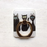 くろねこ スマホリング