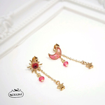 太陽と月のピアス - Red -