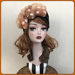 アニマル柄　ふわもこ　ファー　ヘアターバン ヘアバンド　リボン　