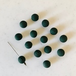 Matte Green 12mm Melon Beads