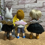 ブローチ風ピン　羽根 3色　ドール用