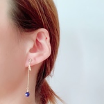 ラピスラズリとスターのイヤリング