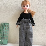 りかちゃん服チェックワイドパンツセット☆送料無料です。