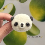 値下げ￥500 羊毛フェルト パンダ ブローチ