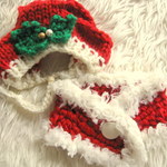 クリスマス☆ニット帽とマフラー（セット、バラ売り）