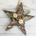 クリスマスリース　星形リース