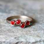 SALE＊天然石＊レッド・サファイア　指輪＊13号　SV
