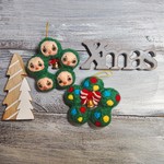 羊毛フェルトのクリスマスリースじん