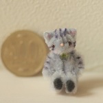 ミニミニテディキャット　グレーシマ猫