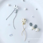 2WAY☆雪の結晶シリーズ❄️ゴールドピアス① gold