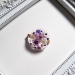 水中花ブローチ《purple》