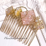 ヘアコーム　桜ピンクパール