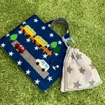 車バッグ　布おもちゃ　知育玩具　