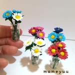 ミニチュアお花の花瓶　5本セット
