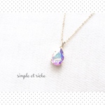 Dior color★SWAROVSKI drop ネックレス