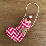 ひょっこりサンタさんのオーナメント赤ブーツ