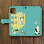 パンダ【iPhone11・iPhoneXR対応】パンダンチ 手帳型スマホケースiPhone用【各機種あります】