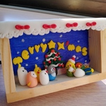 小鳥のクリスマスウェルカムボード①