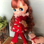 ★クリスマス雪だるま くまくまコート★くま太郎 ブライス