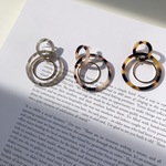 color ring hoop earring