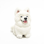 コルクのサモエド子犬