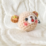 あみぐるみヘアゴム 、くまちゃん