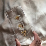 シェル（ゴールド）　スマホケース（iPhone全機種.Xperia.galaxy対応）