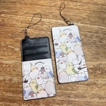 3ポケットパスケース シマエナガのインコと文鳥がいっぱい