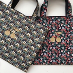 リバティリバーシブルレッスンバッグ　2点おまとめです🍒