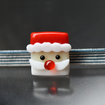 可愛いサンタクロースの帯留め　クリスマス