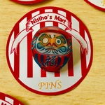  【Nisiho's Mart_Pins】達磨 ピンバッジ