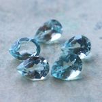 天然石＊トパーズ　梨型　ルース　6.5 ct　5個