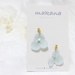 紫陽花ピアス◡̈*♡
