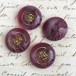 ■23mm■4個入■ 高級ボタン (ワイン系)  [1113-23] アクセサリー!! 