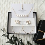 クリスマスコフレ②＊２WAYビジューピアス＆パールネックレスBOXセット
