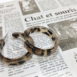 【2個】再販！レオパード柄ピアス　51