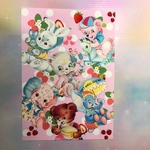 デザインペーパー♡イチゴ＆でかでかアニマル♡♡　A4サイズ   10枚セット  