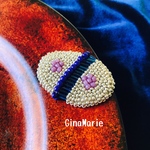6.ビーズ刺繍ブローチ