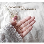 かすみ草 ワイヤー ロング ピアス イヤリング