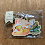 ウッドキーホルダー(にんじん)