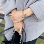 silver×gold ring