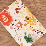 SALE!!【文庫本】ゴムバンド栞付ブックカバー★水彩★北欧★フラワー 花柄