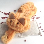 パッチリ目の猫ちゃんアイピロー(茶トラ)