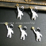 Astronaut Charm(A)(3個入) 宇宙飛行士【8438】