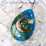 Moonlight with butterflyオルゴナイトネックレス（蓄光）2
