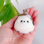 《再販》《受注製作》🕊ちびシマエナガちゃんのがま口コインケース🕊