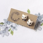 しろくまピアス/イヤリング