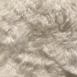 ドイツ製 密度多 ホワイトカール モヘア 1/4 