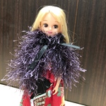 No.4188りかちゃんの大人可愛いきらもこケープ