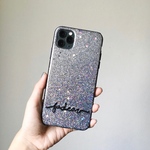  iphone12 12pro 12promax galaxys10 xperia AQUOSR 対応 シルバーケースに名前いれ